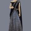 Women Palkhi | Navy Blue And Grey Lehengha Choli (D1076)