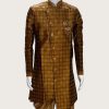 Men Palkhi | Mustard Color Indo Western Jacket Suit (M0490)