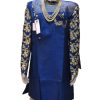 Men Palkhi | Blue Indo Western Sherwani (M0349A)