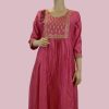 Women Palkhi | Pink Color Cotton Kurti (T0211)