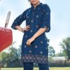 Women Palkhi | Blue Color Short Kurti (D1343)