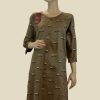 Women Palkhi | Brown Color Cotton Kurti (T0212)