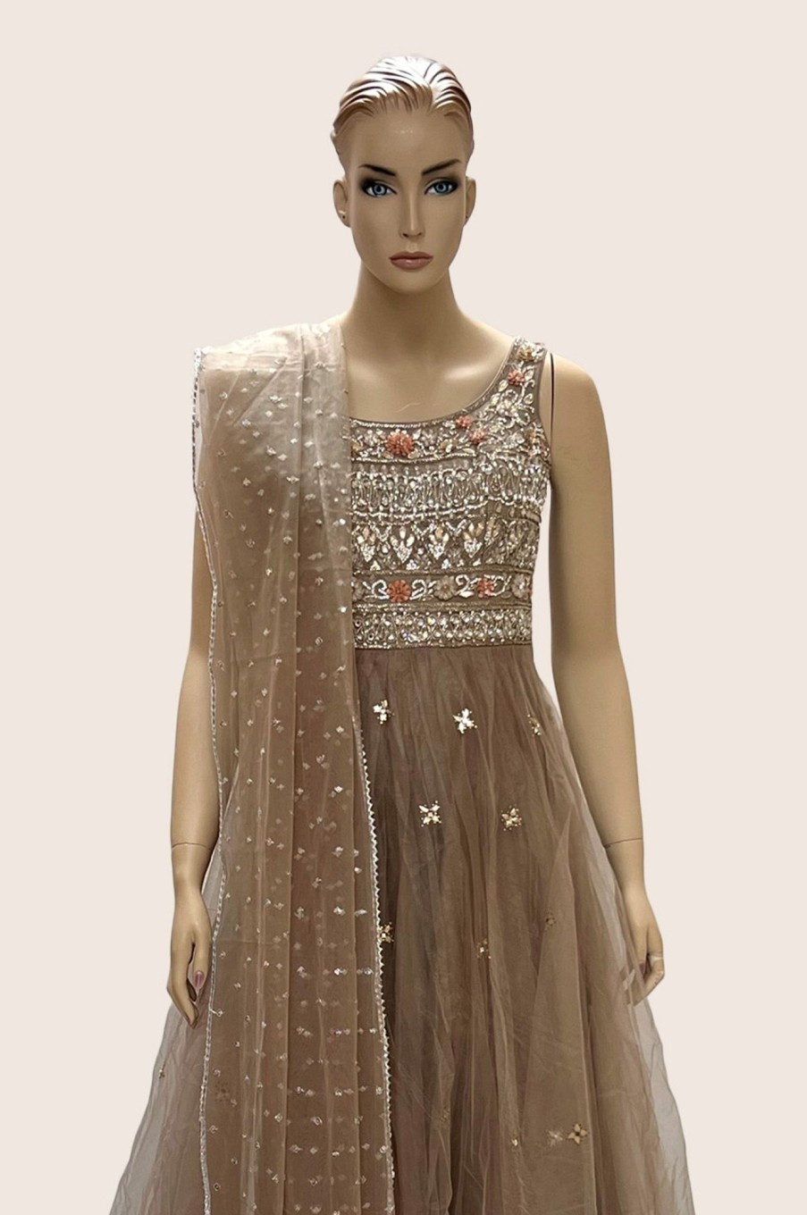 Women Palkhi | Beige Color Dress (D1284)