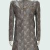 Men Palkhi | Grey Semi Sherwani (M0532)