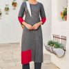 Women Palkhi | Dark Grey Color Kurti (T0274)