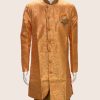 Men Palkhi | Orange Color Indo Western Jacket Suit (M0478)