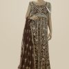 Women Palkhi | Brown Color Wedding Or Reception Wear Gown (D1035)