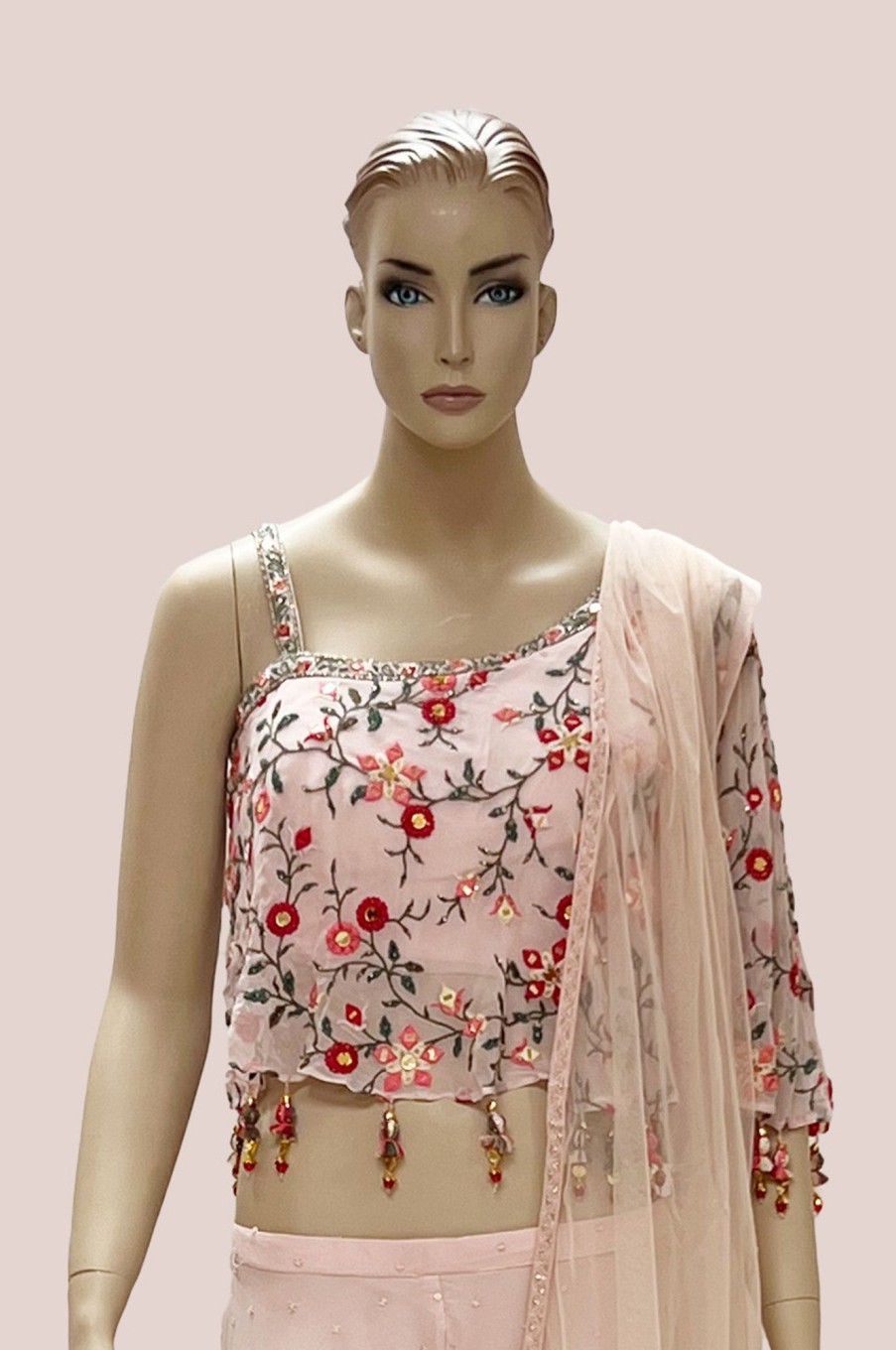 Women Palkhi | Pink Color Palazzo Style Dress (D1294)