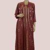 Women Palkhi | Maroon Color Long Kurti (T0180)