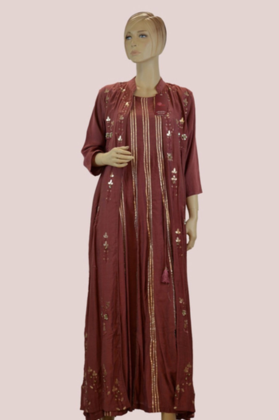 Women Palkhi | Maroon Color Long Kurti (T0180)