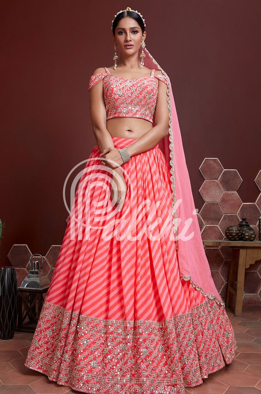 Women Palkhi | Pink Color Lehengha Choli (L0318)