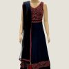 Women Palkhi | Black And Maroon Color Dress (D1306)