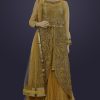 Women Palkhi | Gold Color Jacket Style Dress ( D0872 )