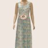 Women Palkhi | Green Color Palazzo Dress (D1313)