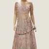 Women Palkhi | Pink And Grey Lehengha Choli (L0266)