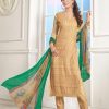 Women Palkhi | Beige Chiffon Party Wear Salwar Kameez (D0285)