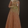 Women Palkhi | Peach Color Floor Length Gown | (D1083)