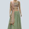 Women Palkhi | Green Color Lehengha Choli Choli (L0270)