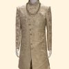 Men Palkhi | Gold Color Indo-Western Sherwani (M0515)