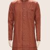 Men Palkhi | Peach Color Indo-Western Semi Sherwani (M0526)