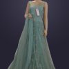 Women Palkhi | Sea Green Color Indian Gown For Wedding Reception (D1091)