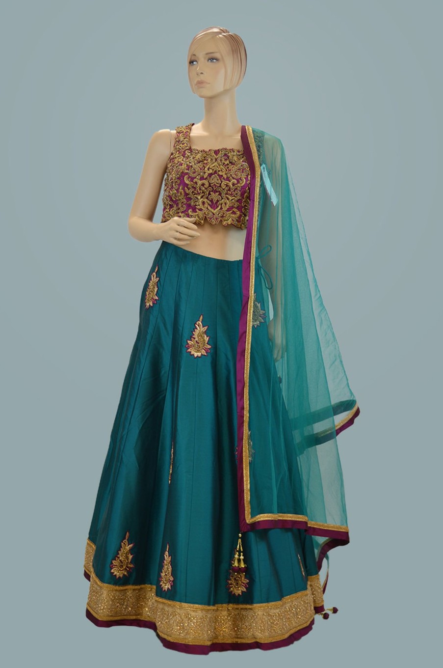 Women Palkhi | Green Color Lehenga Choli (L0180)