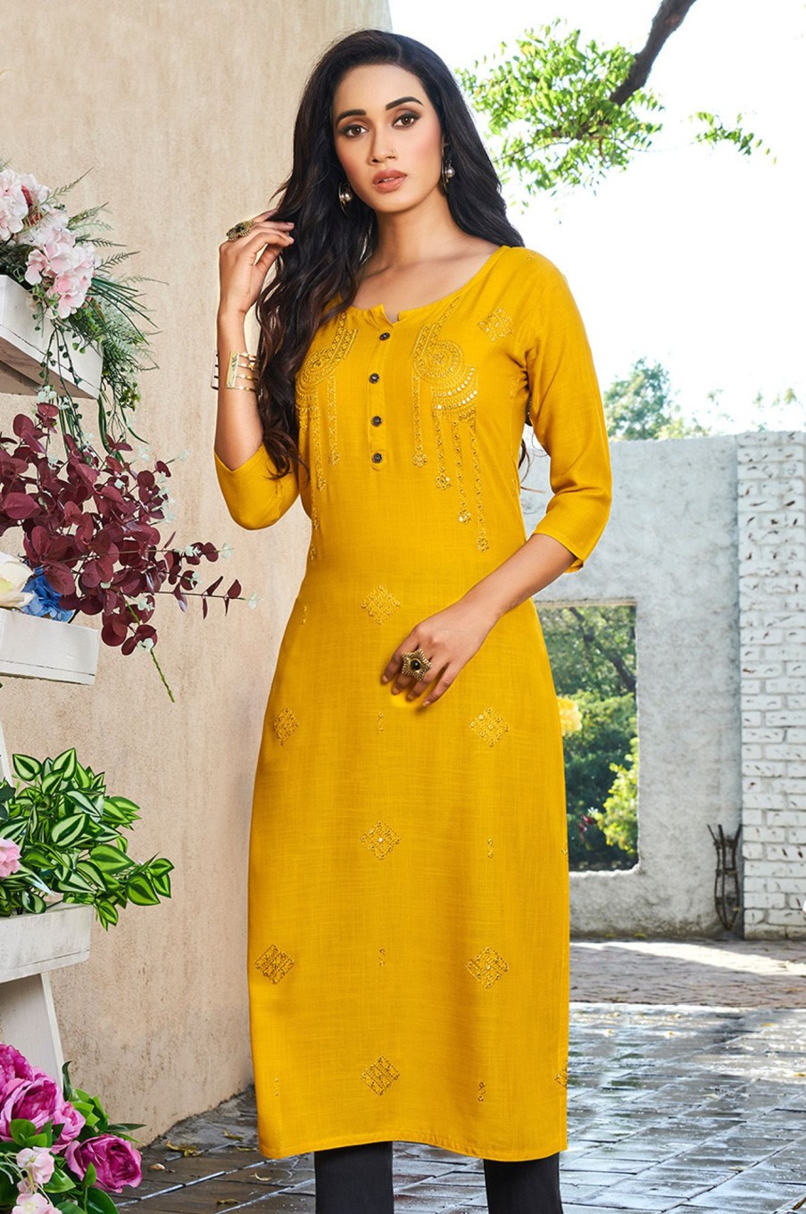 Women Palkhi | Yellow Color Dress (D1330)