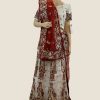 Women Palkhi | White And Red Bridal Lehengha ( L0114 )