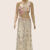 Women Palkhi | Cream Color Designer Dress (D1279)