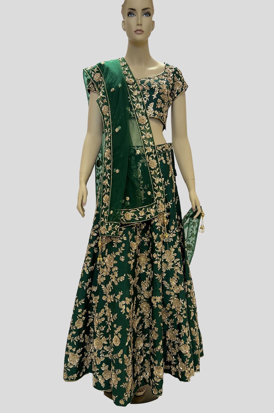 Women Palkhi | Green Color Lehengha Choli (L0265)