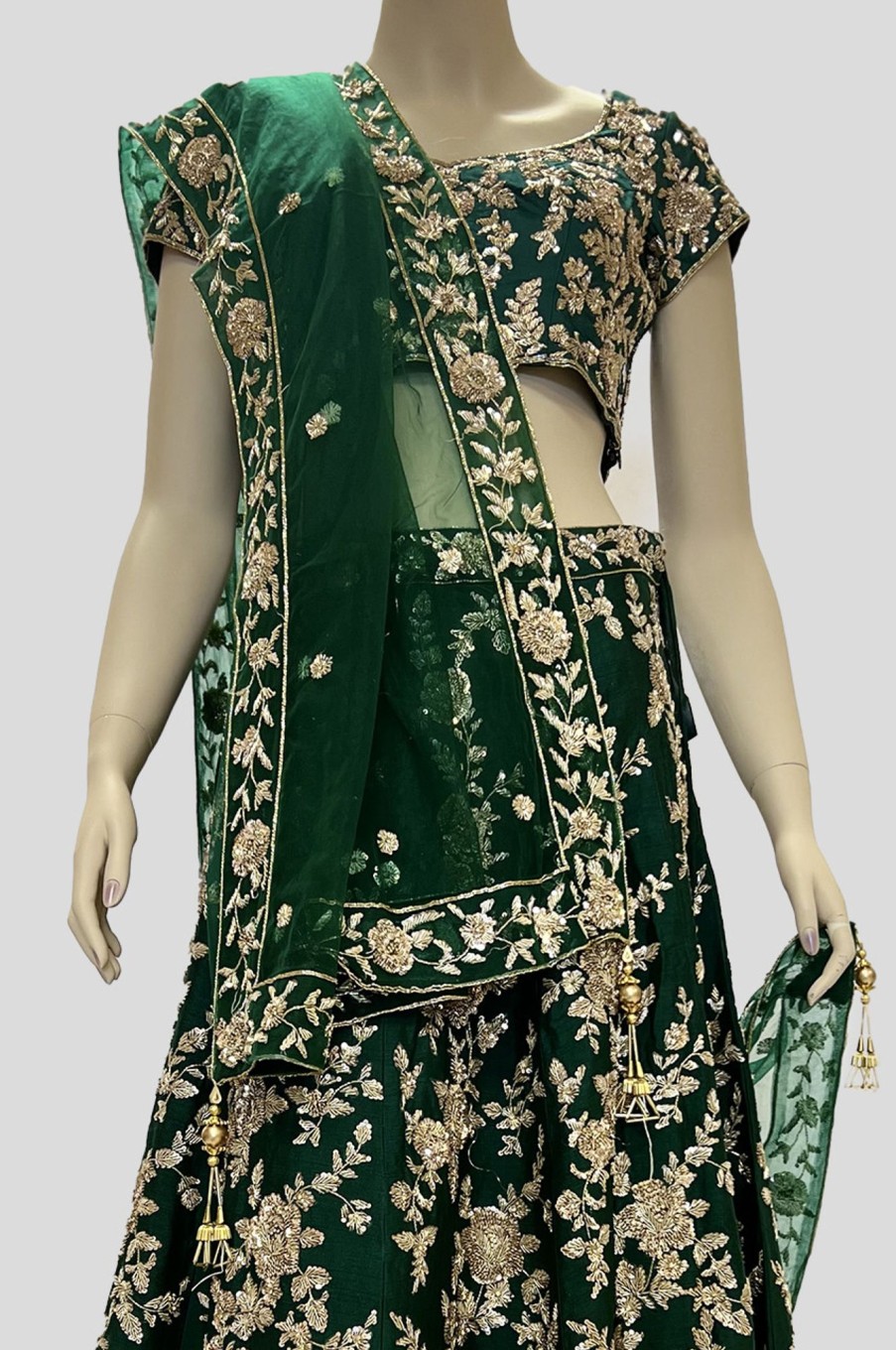 Women Palkhi | Green Color Lehengha Choli (L0265)