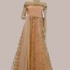 Women Palkhi | Peach Color Floor Length Wedding Gown | (D1088)