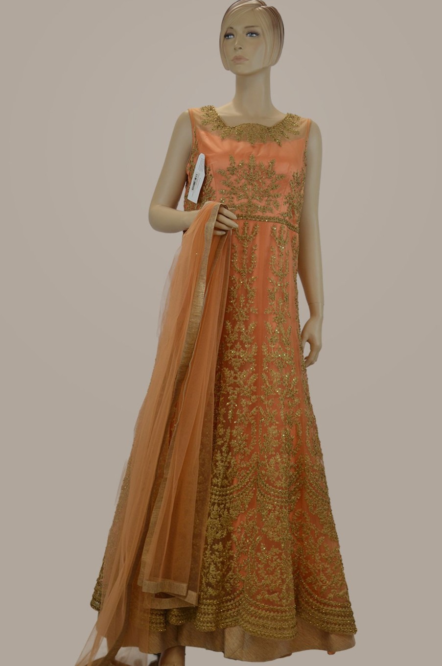 Women Palkhi | Orange Color Gown | (D1047)