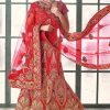 Women Palkhi | Appealing Red Lehenha (L0052)