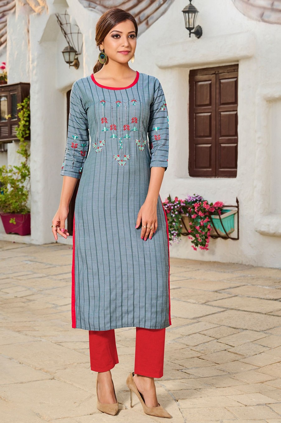 Women Palkhi | Elegant Kurti (T0271)