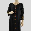 Women Palkhi | Black Color Cotton Kurti (T0196)