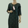 Women Palkhi | Green Color Cotton Kurti (T0177)