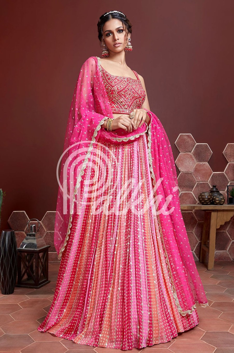 Women Palkhi | Elegant Pink Color Lehengha Choli (L0319)