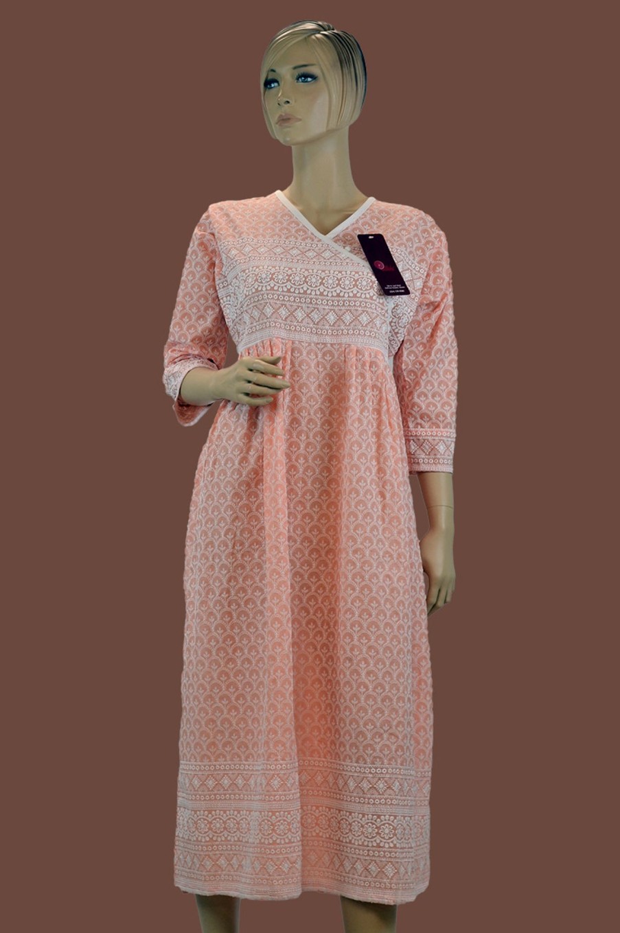 Women Palkhi | Light Pink Color Kurti (T0179)