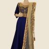 Women Palkhi | Blue Anarkali Dress With Elegant Work (D1089)