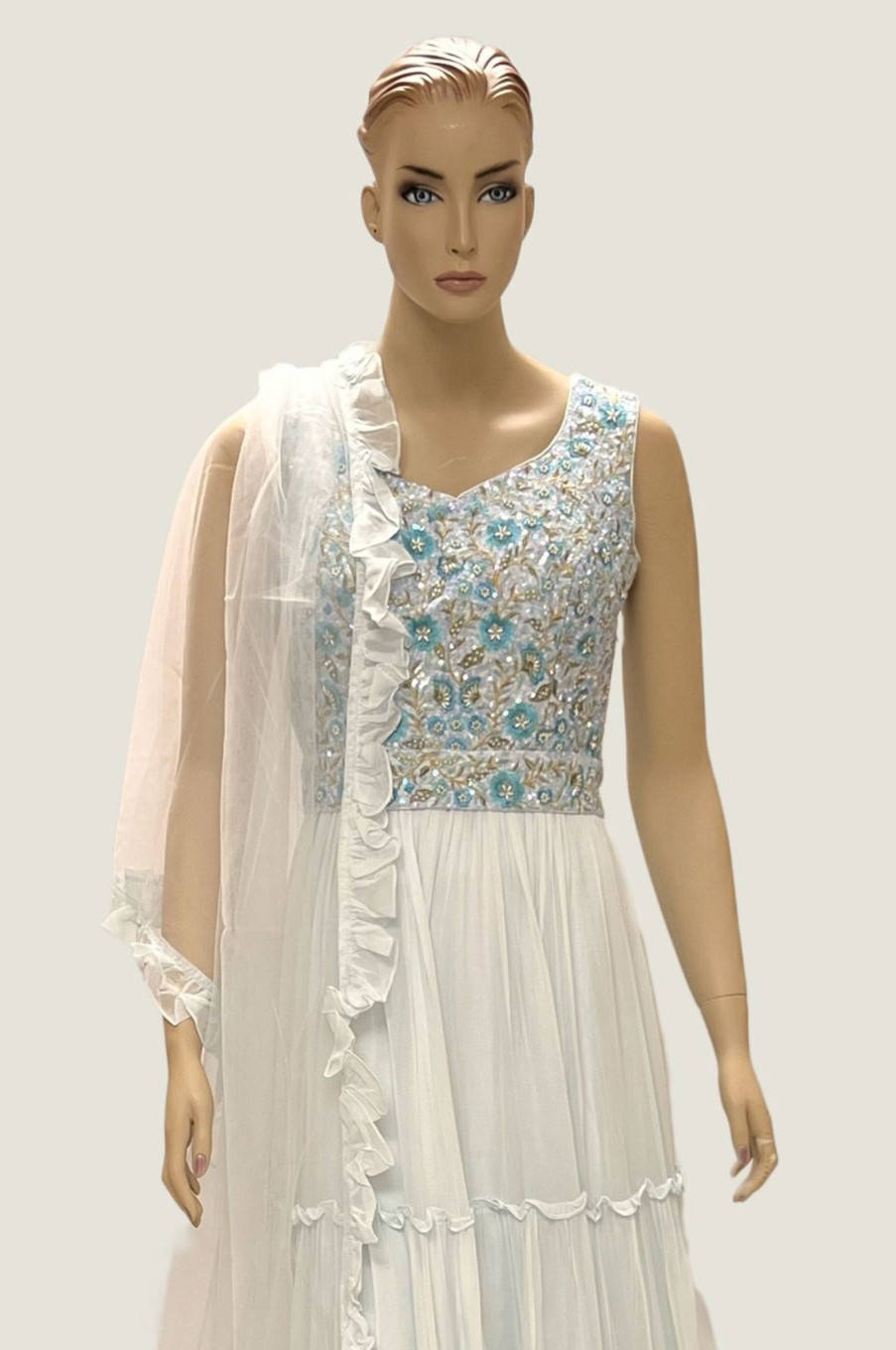 Women Palkhi | Sky Blue Color Dress (D1309)