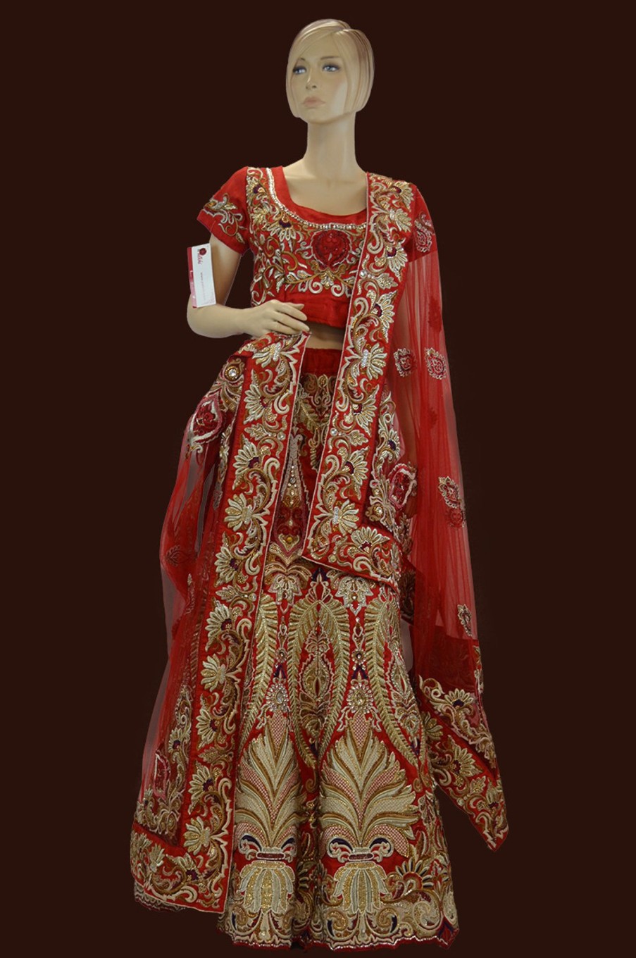 Women Palkhi | Red Color Bridal Lehengha Choli (L0135)