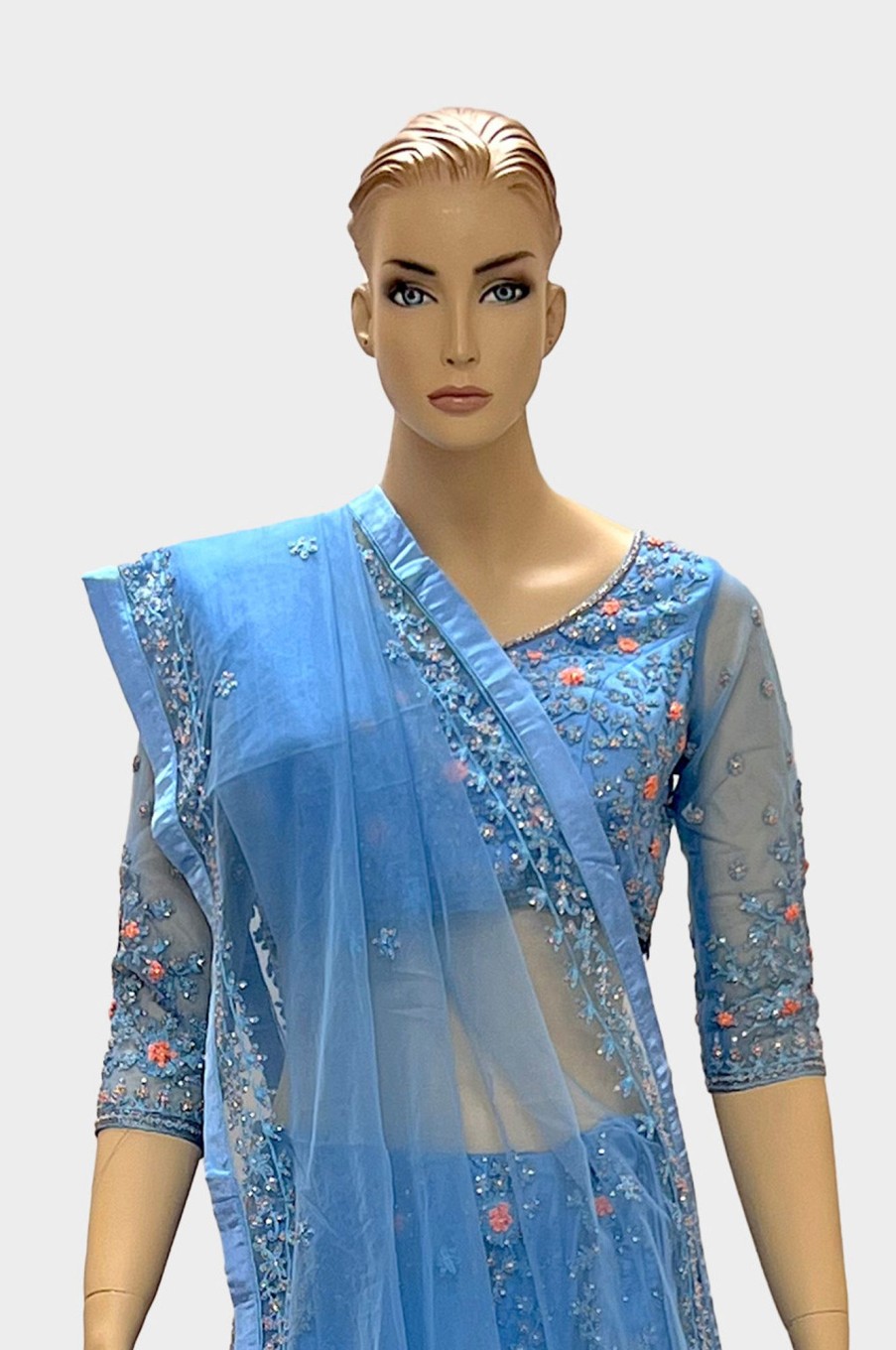 Women Palkhi | Sky Blue Color Lehengha Choli (L0267)