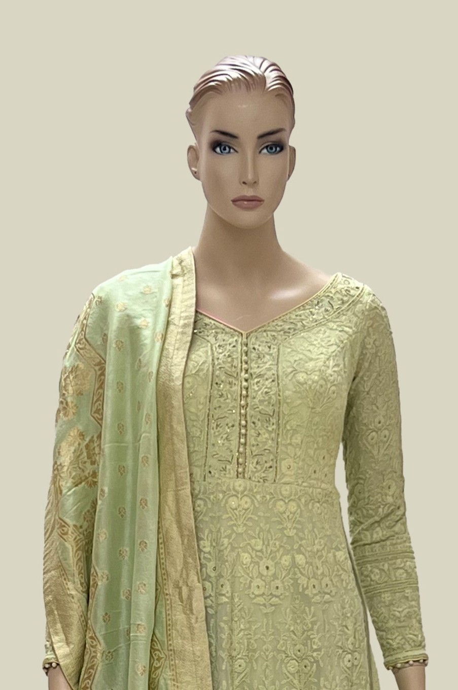 Women Palkhi | Parrot Green Color Salwar Dress (D1310)