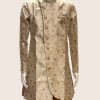 Men Palkhi | Beige Color Indo Western Jacket Suit (M0489)