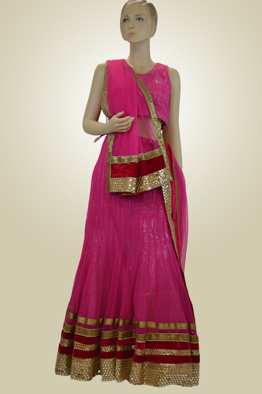 Women Palkhi | Pink Color Indian Wedding Dress (D0967)