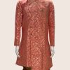 Men Palkhi | Coral Pink Indo Western Sherwani (M0365)