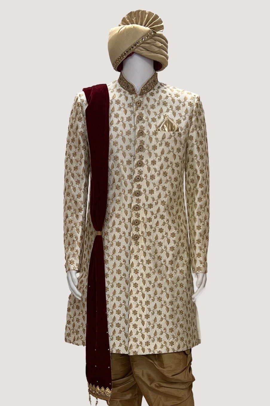 Men Palkhi | Brown Sherwani (M0422)