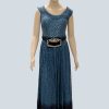 Women Palkhi | Blue Sequence Work Dress (D1308)