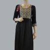 Women Palkhi | Black Color Cottom Kurti (T0218)